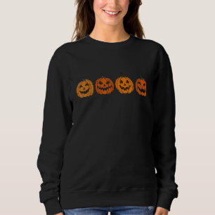 Söt Pumpa Skalle Spöke Kuslig Grafik T Shirt