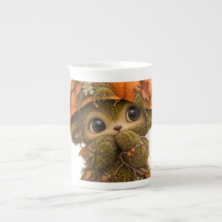 Söt Pumpa Skogscreature Mugg Benporslin Mugg