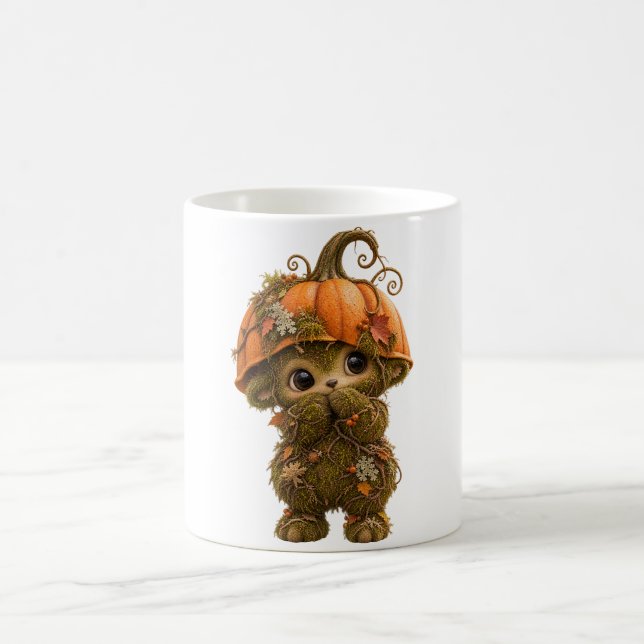 Söt Pumpa Skogscreature Mugg – Höst Högtid (Center)