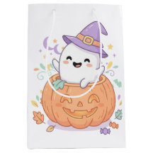 Söt pumpa spök Halloween special shoppingbag
