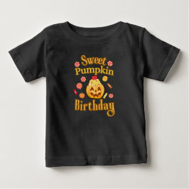Söt pumpafödelsedag Halloween T-shirt