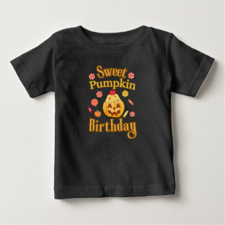 Söt pumpafödelsedag Halloween T-shirt