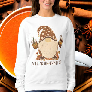 söt pumpkrydda älskare ord art gnome t shirt