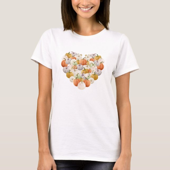 Söt Pumpor i ett hjärta T Shirt (Framsida)