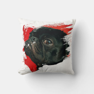 Söt Puppy Artwork Kudde
