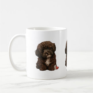 Söt Puppy Kärlek Design av HavaHug Kaffemugg