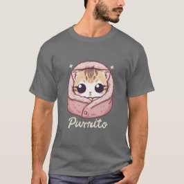Söt Purrito Katt – Förtjusande Katt Puns T Shirt