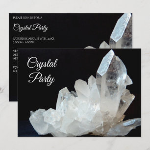 Söt Quartz Crystal Inbjudningar