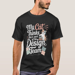 Söt Quilting Humor för kattälskare Sy Stickning T Shirt