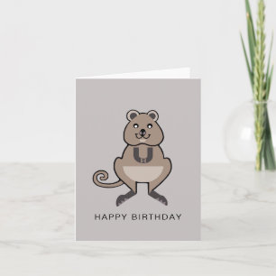 Söt QUOKKA- Australisk vilda djur - Kort