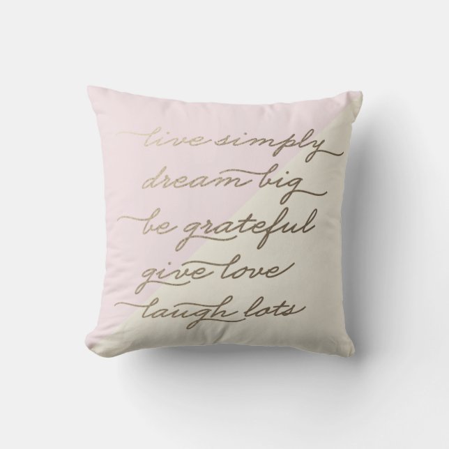 Söt Quote Polyester Dekorativ kudde 16 tum x 16 tu (Framsida)