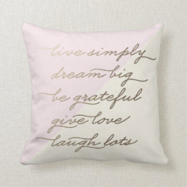 Söt Quote Polyester Dekorativ kudde 16 tum x 16 tu