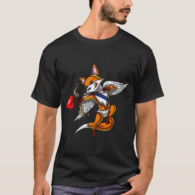 Söt Rädd Cupid T Shirt (Framsida)
