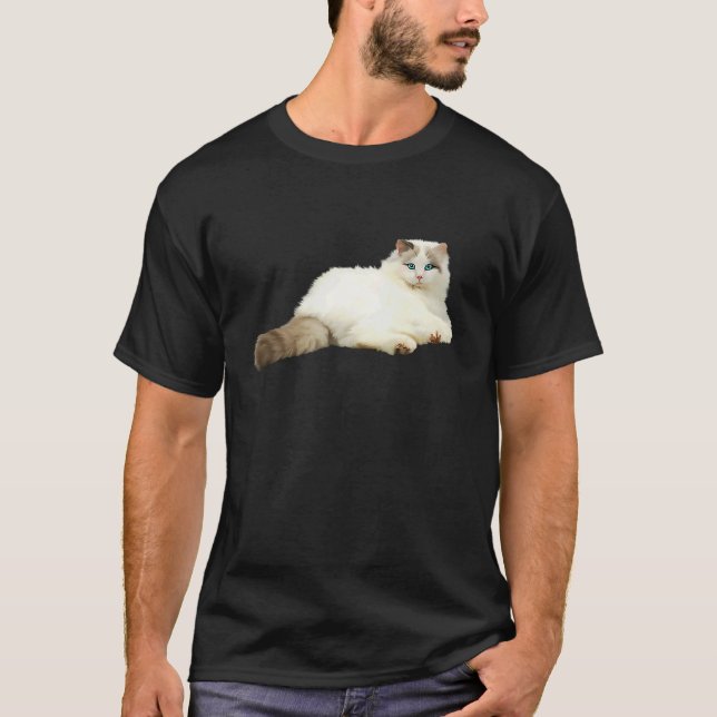 Söt Ragdoll Katt 1 T Shirt (Framsida)