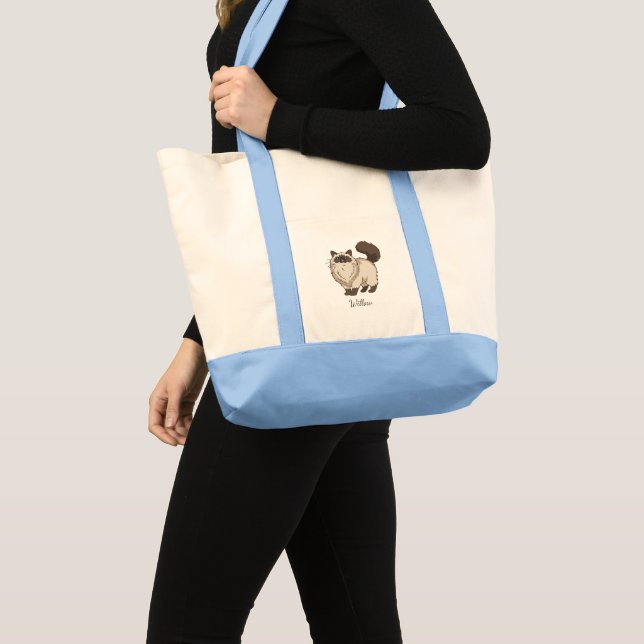 Söt Ragdoll Katt Personlig Tygkasse (Framsida (produkt))