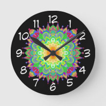 Söt Rainbow Färgad Mandala Abstrakt Art