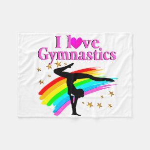 SÖT RAINBOW GYMNASTISK KAMPION FLEECEFILT