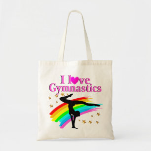 SÖT RAINBOW GYMNASTISK KAMPION TYGKASSE