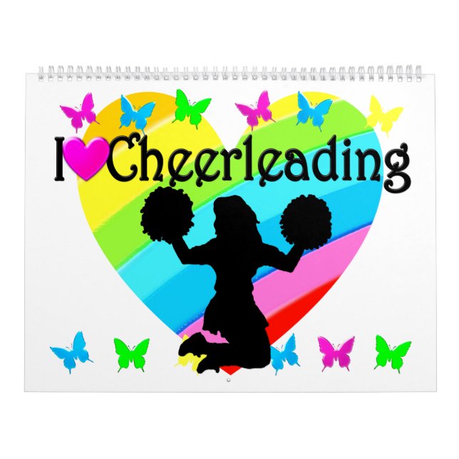 SÖT RAINBOW I KÄRLEK CHEERLEADING CALENDAR KALENDER (Omslag)