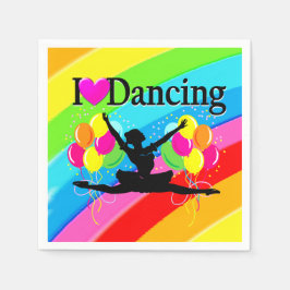 SÖT RAINBOW I KÄRLEK DANCING PARTY GODS PAPPERSSERVETT