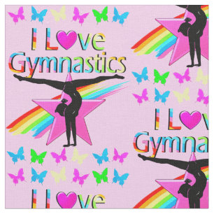 SÖT RAINBOW I KÄRLEK GYMNASTISK KONSTRUKTION TYG