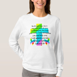 SÖT RAINBOW KOR ISAIAH 41:10 DESIGN TEE SHIRT