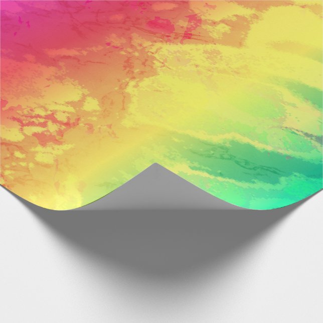 Söt Rainbow 🌈 Marble Presentpapper (Hörn)
