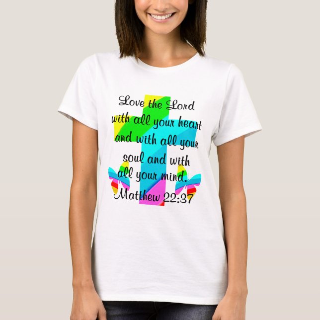 SÖT RAINBOW MATTHEW 22:37 TEES AND APPAREL TRÖJA (Framsida)