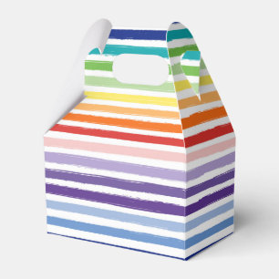 Söt Rainbow Rand Mönster födelsedag Presentaskar