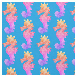 Söt Rainbow Seahorse Tyg