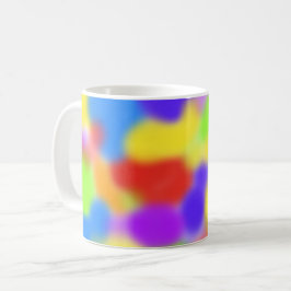 Söt Rainbow Splodges Abstrakt design - Kaffemugg