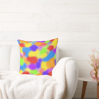 Söt Rainbow Splodges Abstrakt design - Kudde