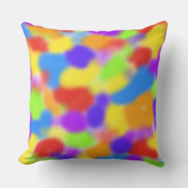 Söt Rainbow Splodges Abstrakt design - Kudde