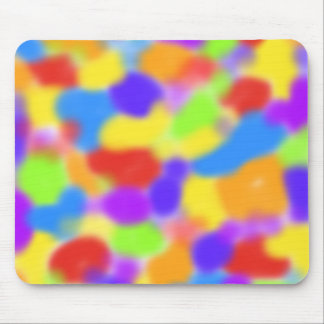 Söt Rainbow Splodges Abstrakt design Musmatta