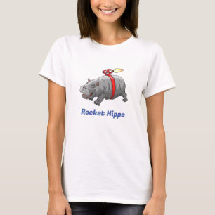 Söt raketflodhäst t shirt