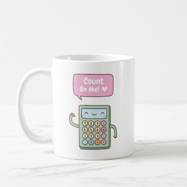 Söt Räkna Med Mig Räkna kaffemug Kaffemugg (Vänster)