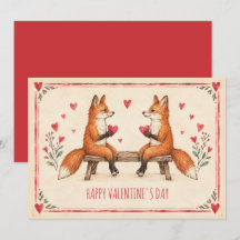 Söt räls alla hjärtans dag-kort