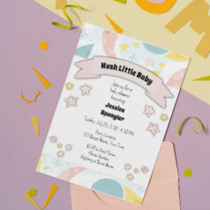 Söt ramsa baby shower inbjudan