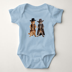 Söt randig cowboy t shirt
