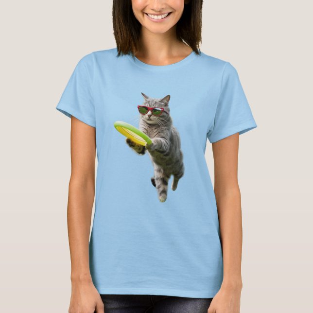 Söt randig discgolfare t shirt (Framsida)