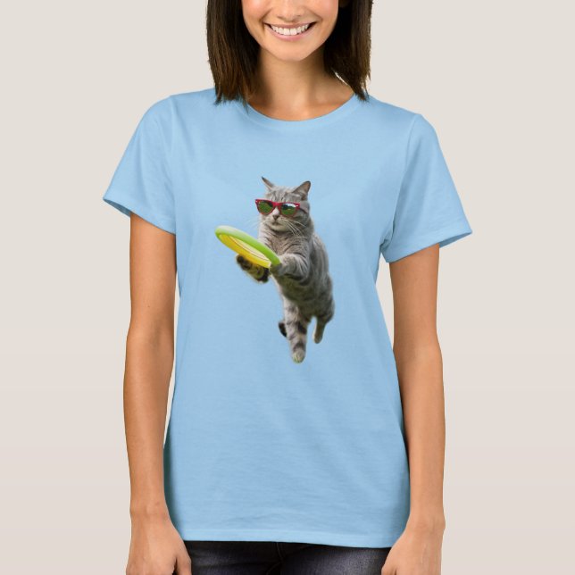 Söt randig discgolfare t shirt (Framsida)