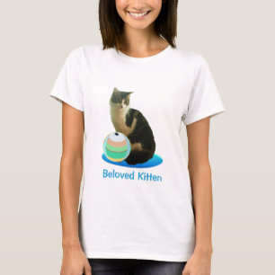 Söt randig katt t shirt