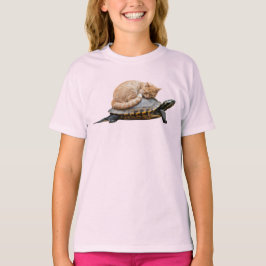 Söt randig sköldpadda barn t-shirt