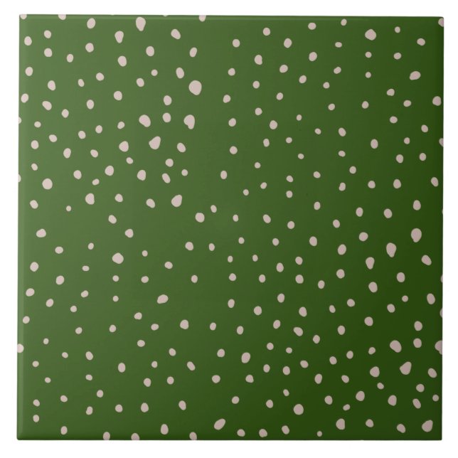 Söt Random Polka dot mönster Tile Kakelplatta (Framsidan)