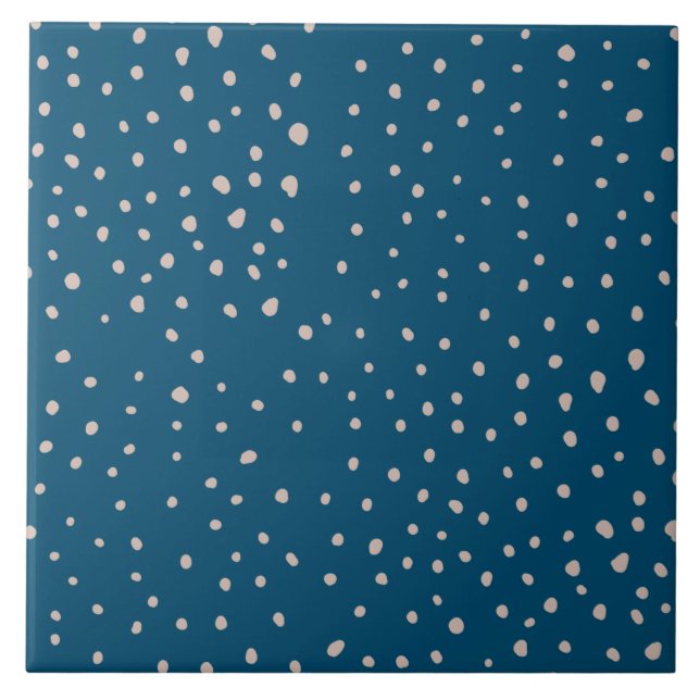 Söt Random Polka dot mönster Tile Kakelplatta (Framsidan)