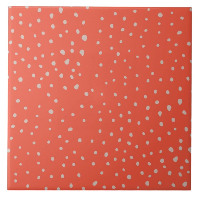 Söt Random Polka dot mönster Tile Kakelplatta (Framsidan)
