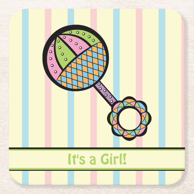 Söt rattbabyskor Pappert Underlägg (Framsidan)