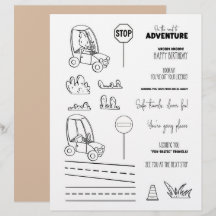 Söt räv bilfärgning Scrapbookpapper