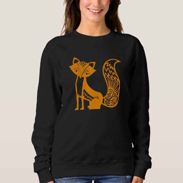 Söt Räv T Shirt (Framsida)