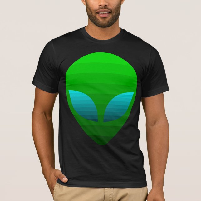 Söt Rave Rymd Alien T-shirt (Framsida)